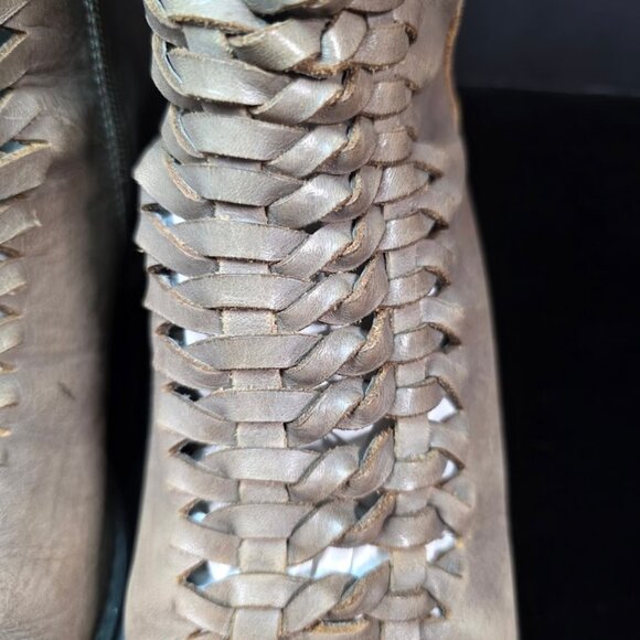 Antelope Gray Leather Boots sz 41 (US-10) - Picture 3 of 13